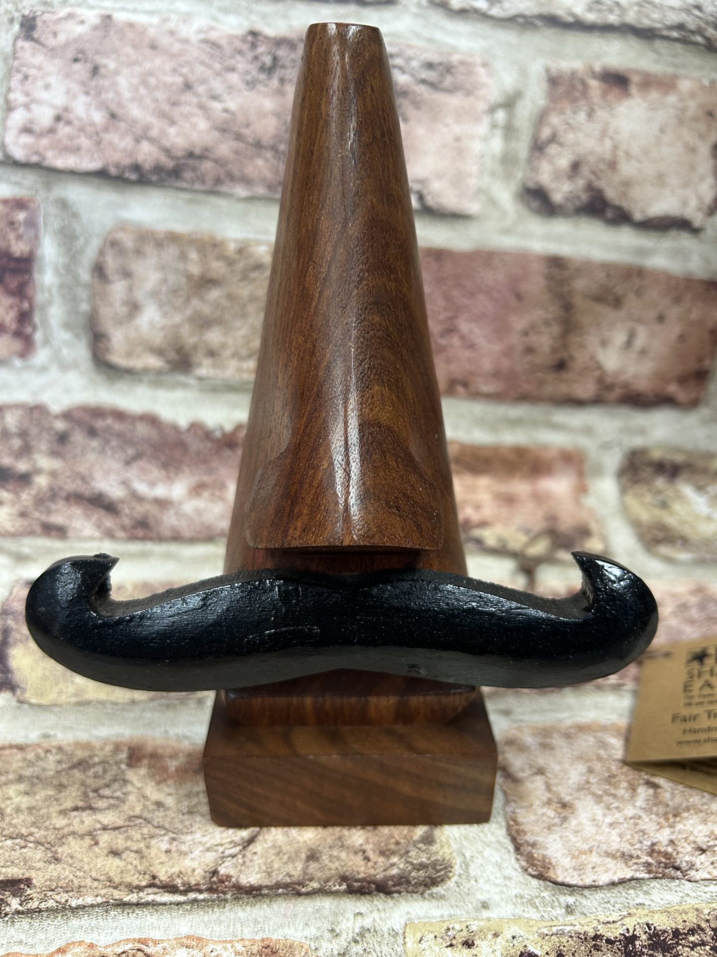 Moustache Glasses Holder / Stand Wood - Image 2