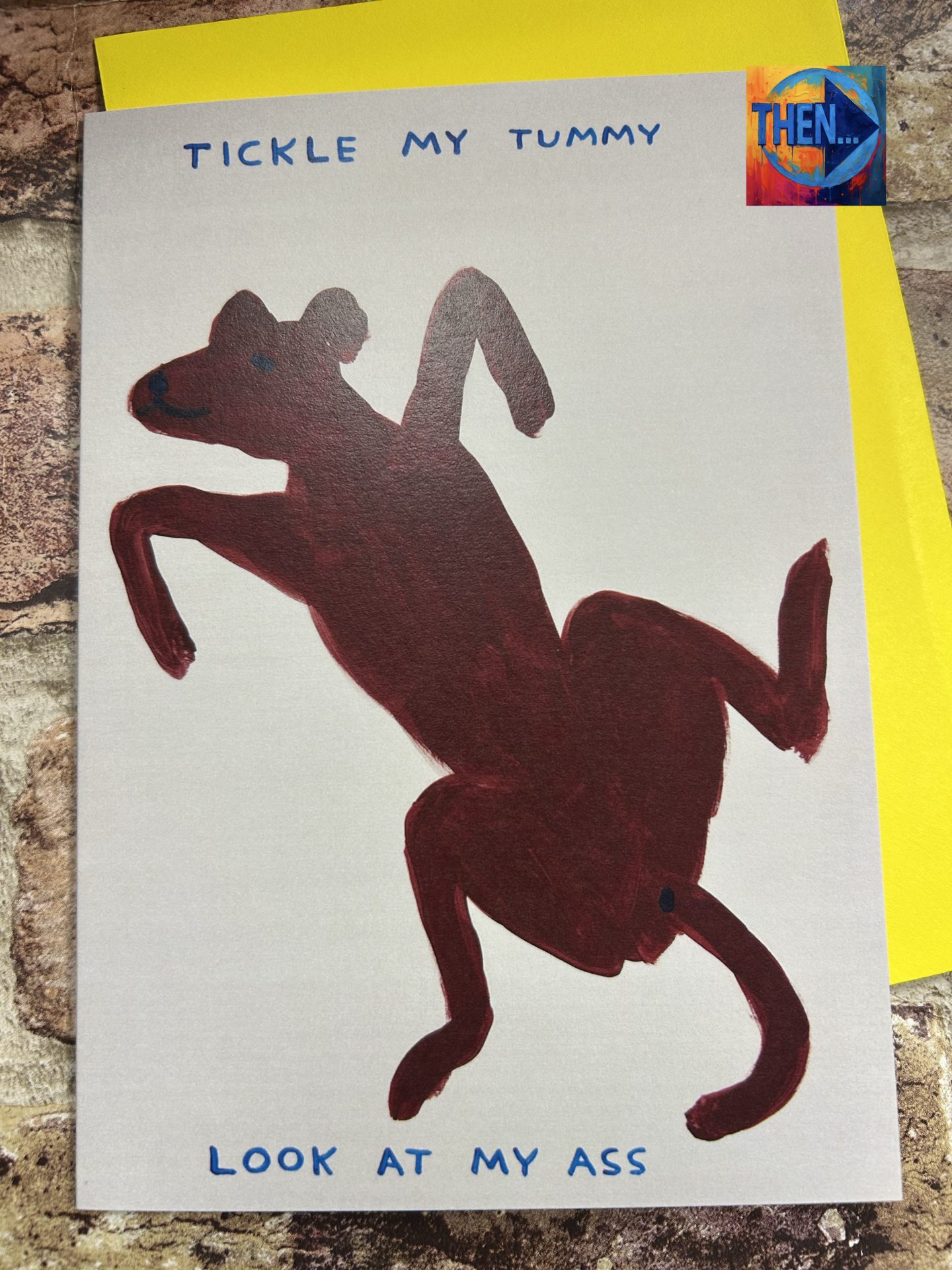 David Shrigley Card Tickle My Tummy