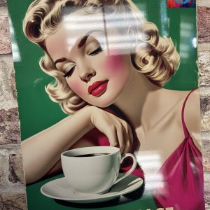Metal Sign Aluminium, Coffee Please, Large