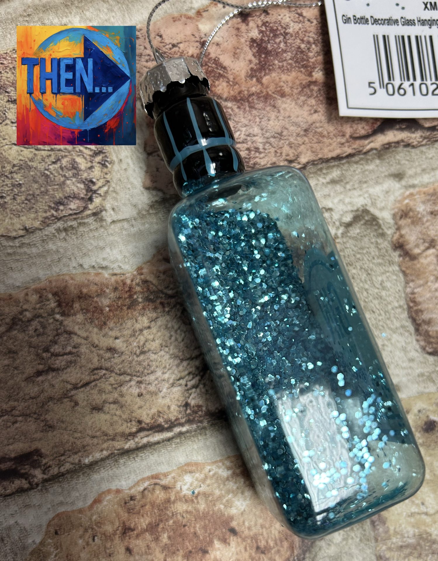 Gin Bottle Decorative Hanging Decoration - Image 3