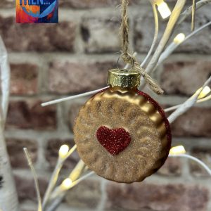 Jam Biscuit Shaped Decorative Hanging Bauble Decoration