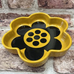 Magpie X Hornsea Trinket Tray Yellow Geo Flower