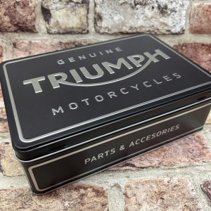 Storage Tin Box Large Flat, Triumph Motorcycles