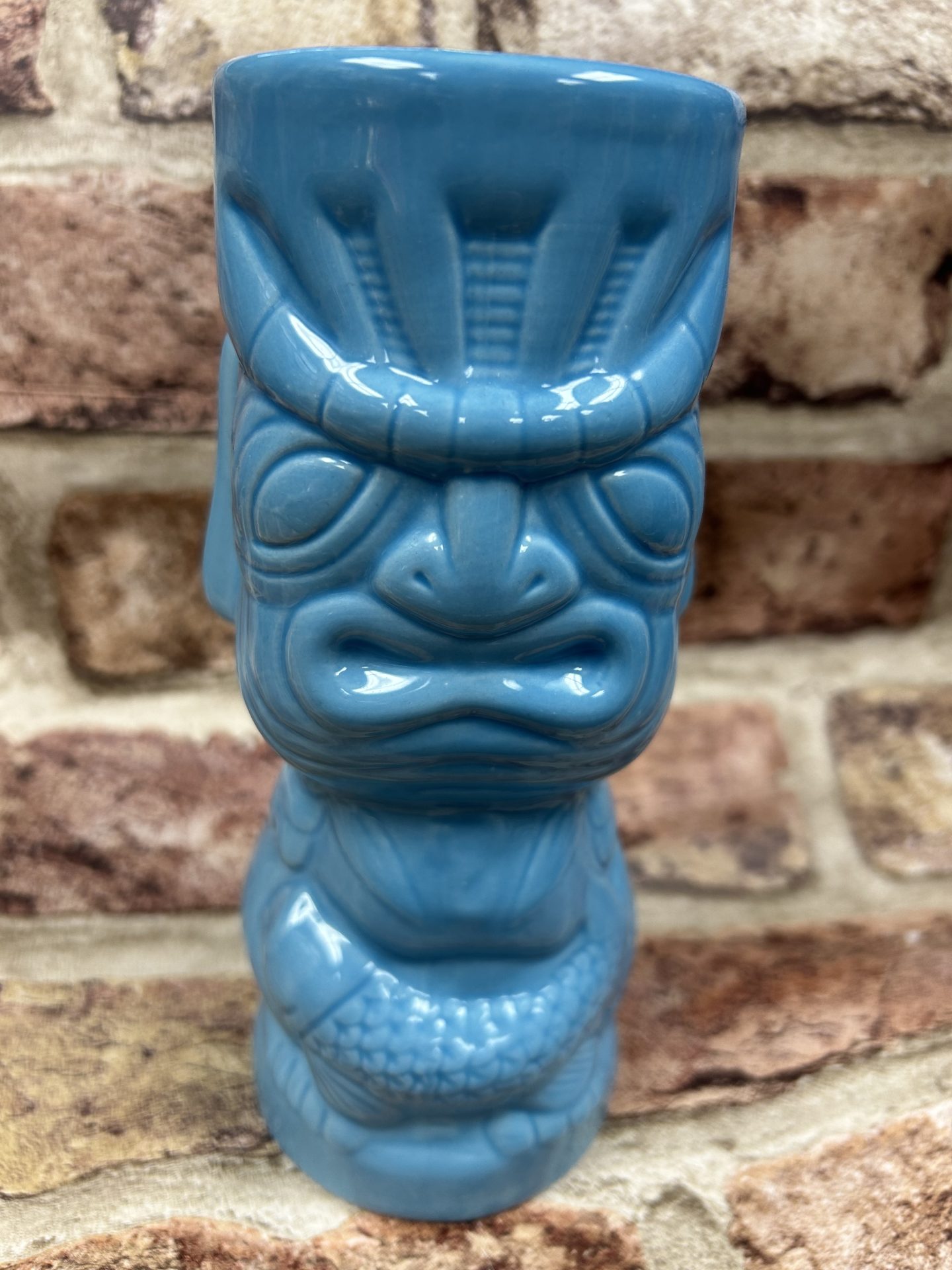 Tiki Mug Ceramic Blue