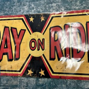 Metal Sign Aluminium, Pay On Ride, Fairground Style XL