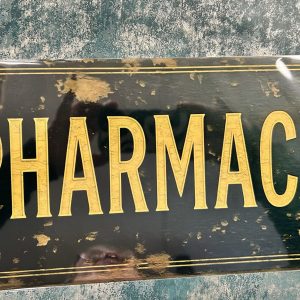Metal Sign Aluminium, Vintage Style Pharmacy