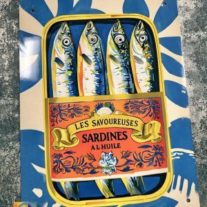Metal Sign Aluminium, Sardines  6" x 8"
