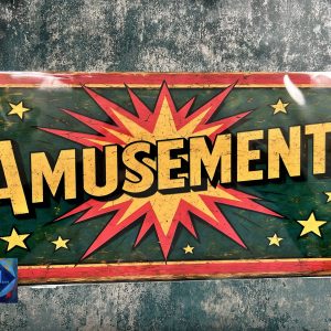 Metal Sign Aluminium, Retro Style Amusements