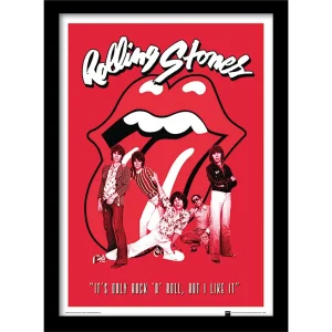 Wall Art Print Framed The Rolling Stones - It's Only Rock N Roll 30x40cm