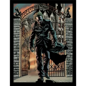 Wall Art Print Framed Batman The Joker Released 30x40cm