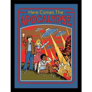 Wall Art Print Framed Steven Rhodes Here Comes The Apocalypse, 30 x 40cm