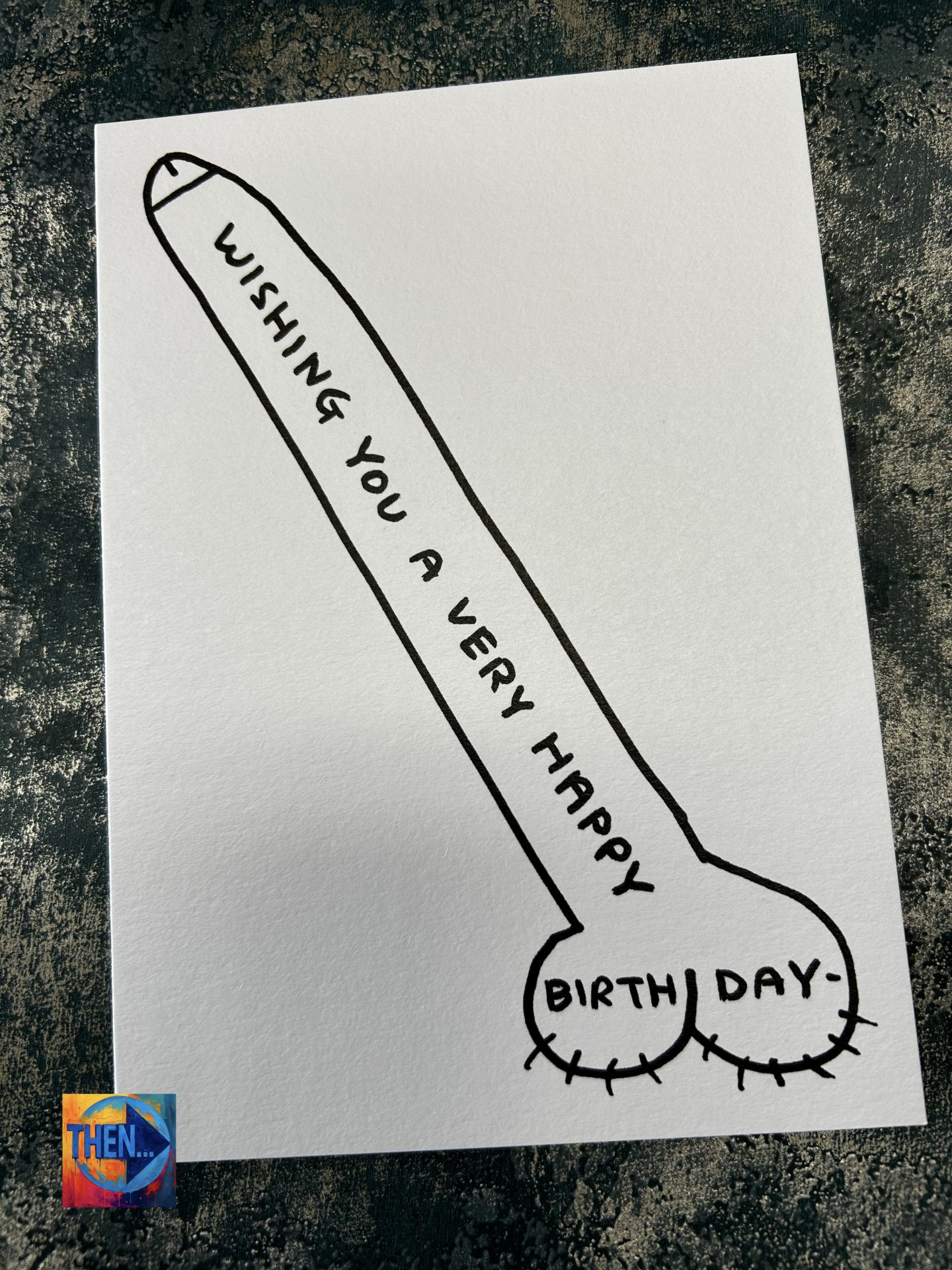 David Shrigley Rude Birthday Cock Card