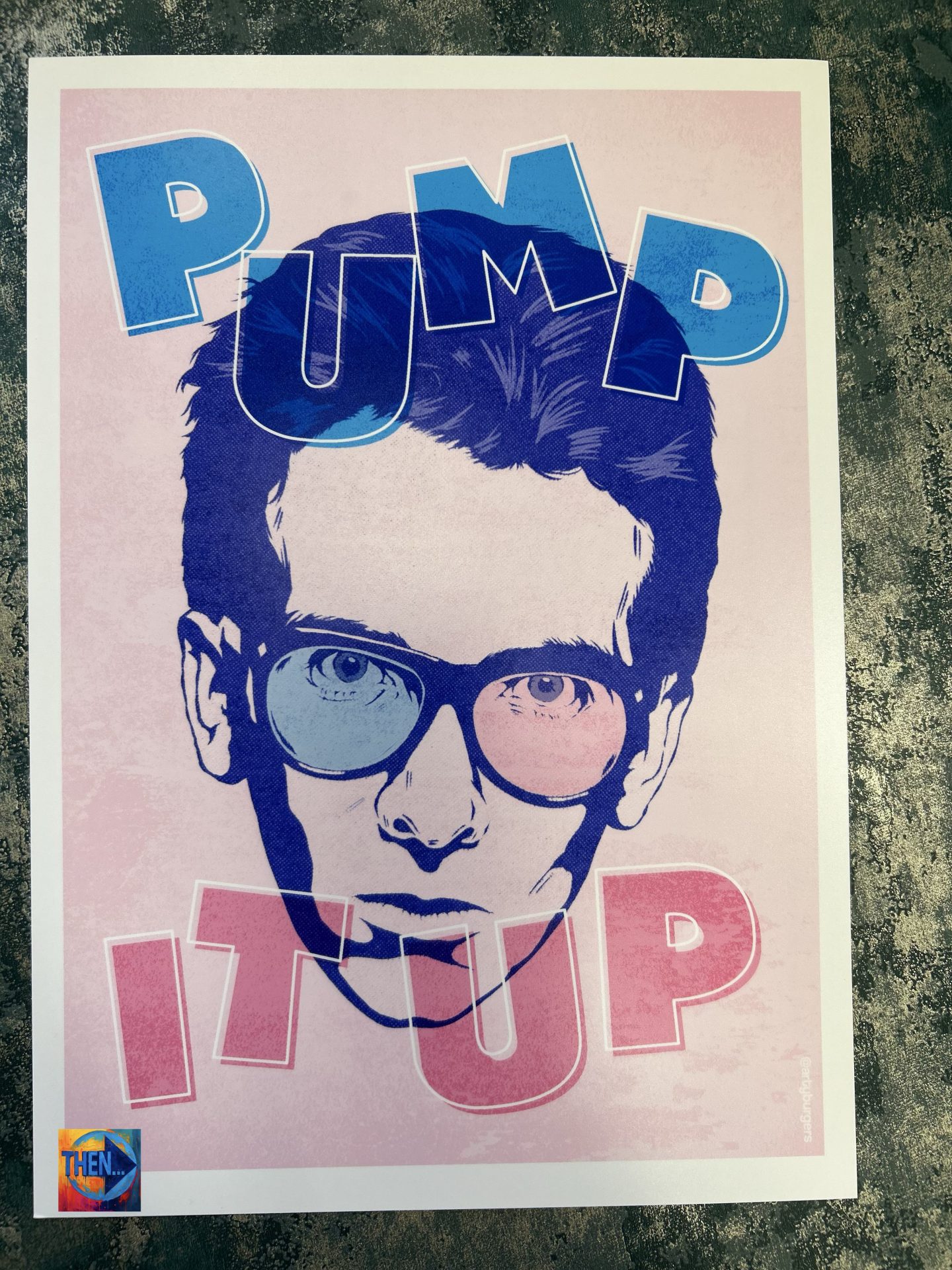 Wall Art Print "Pump It Up" A4 by ArtyBurgers
