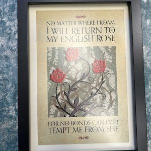Wall Art Print, English Rose A3 by The Northern Line