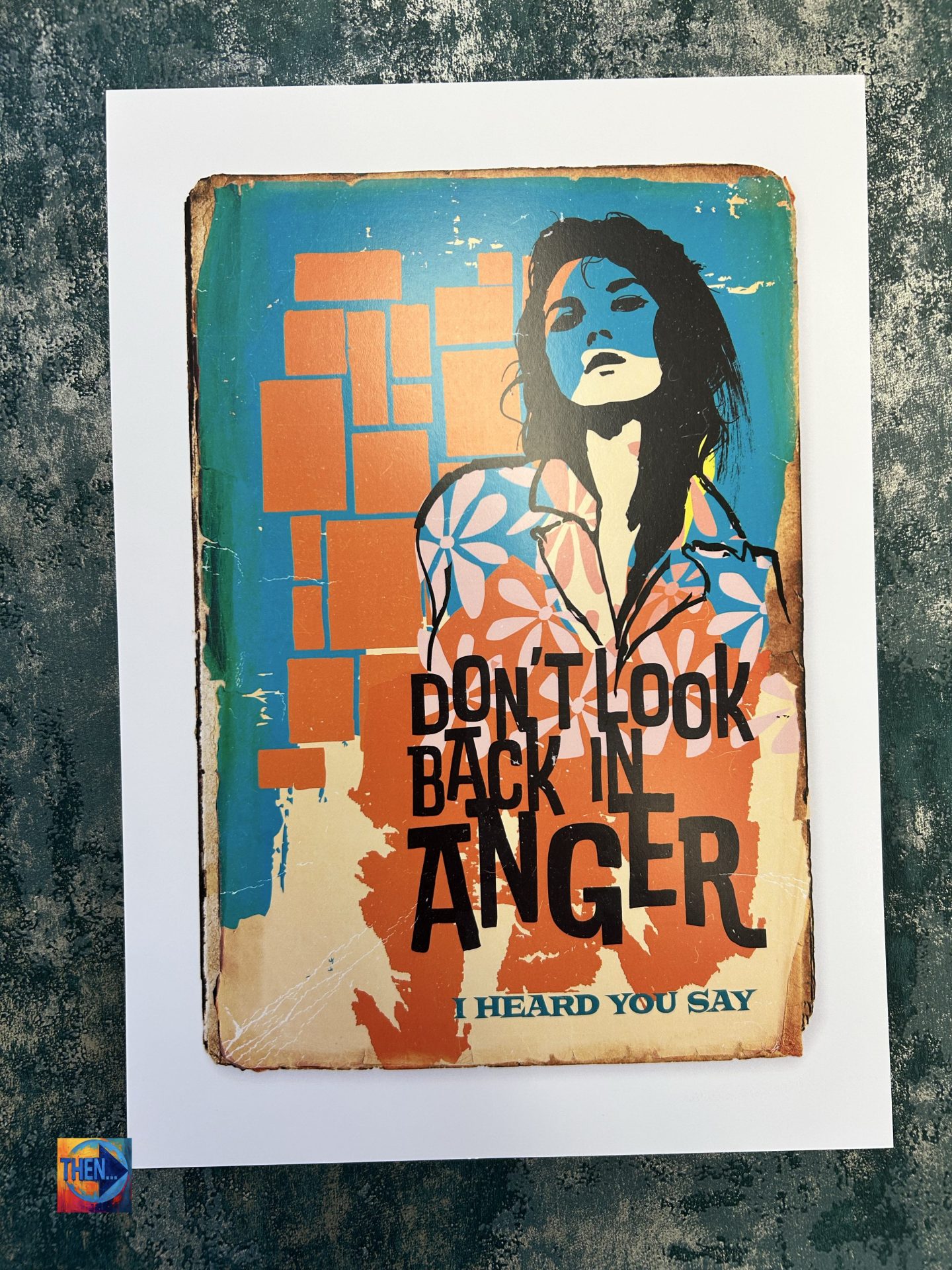 Wall Art Print, Don't Look Back In Anger A4 by The Northern Line - Image 2