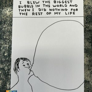 David Shrigley Postcard Biggest Bubble