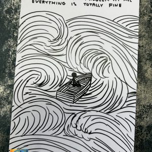 David Shrigley Postcard No Problem At All