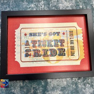Wall Art Print, Ticket To Ride A4 by The Northern Line