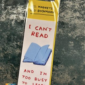 David Shrigley I Can't Read Bookmark