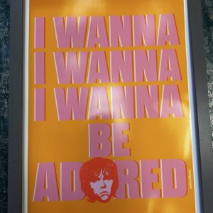Wall Art Print "I Wanna Be Adored" A3 by ArtyBurgers