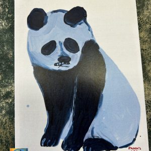 David Shrigley Funny Greetings Card Panda Kiss My Ass