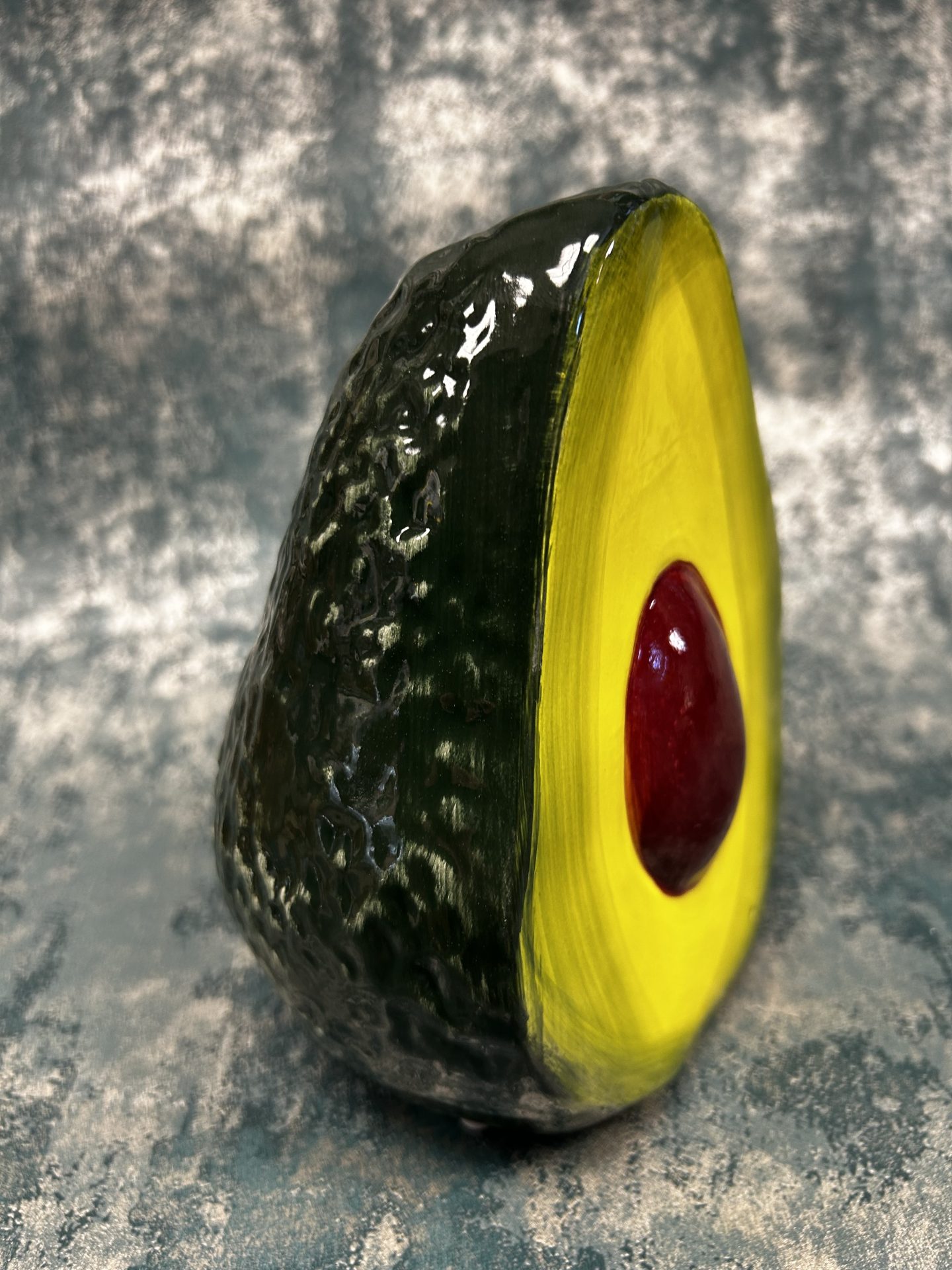 Avocado Ceramic Stem Vase - Image 2