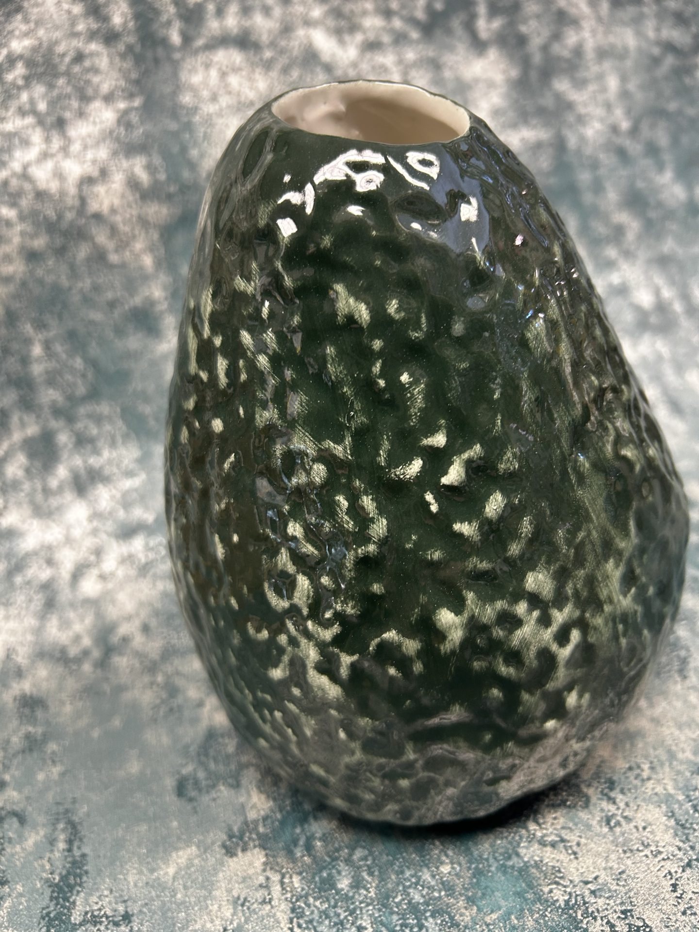 Avocado Ceramic Stem Vase - Image 3