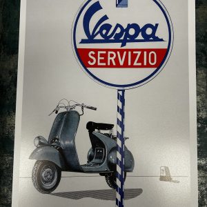 Wall Art Print, Vespa Vintage Advertising Print A3