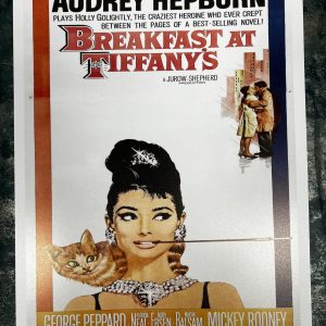 Wall Art Print, Breakfast At Tiffanys Vintage Movie Print A3