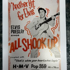 Wall Art Print, Elvis Presley All Shook Up A3