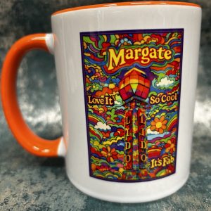 The Lido Margate "All gone a bit Psychedelic" Ceramic Mug Our Own Design