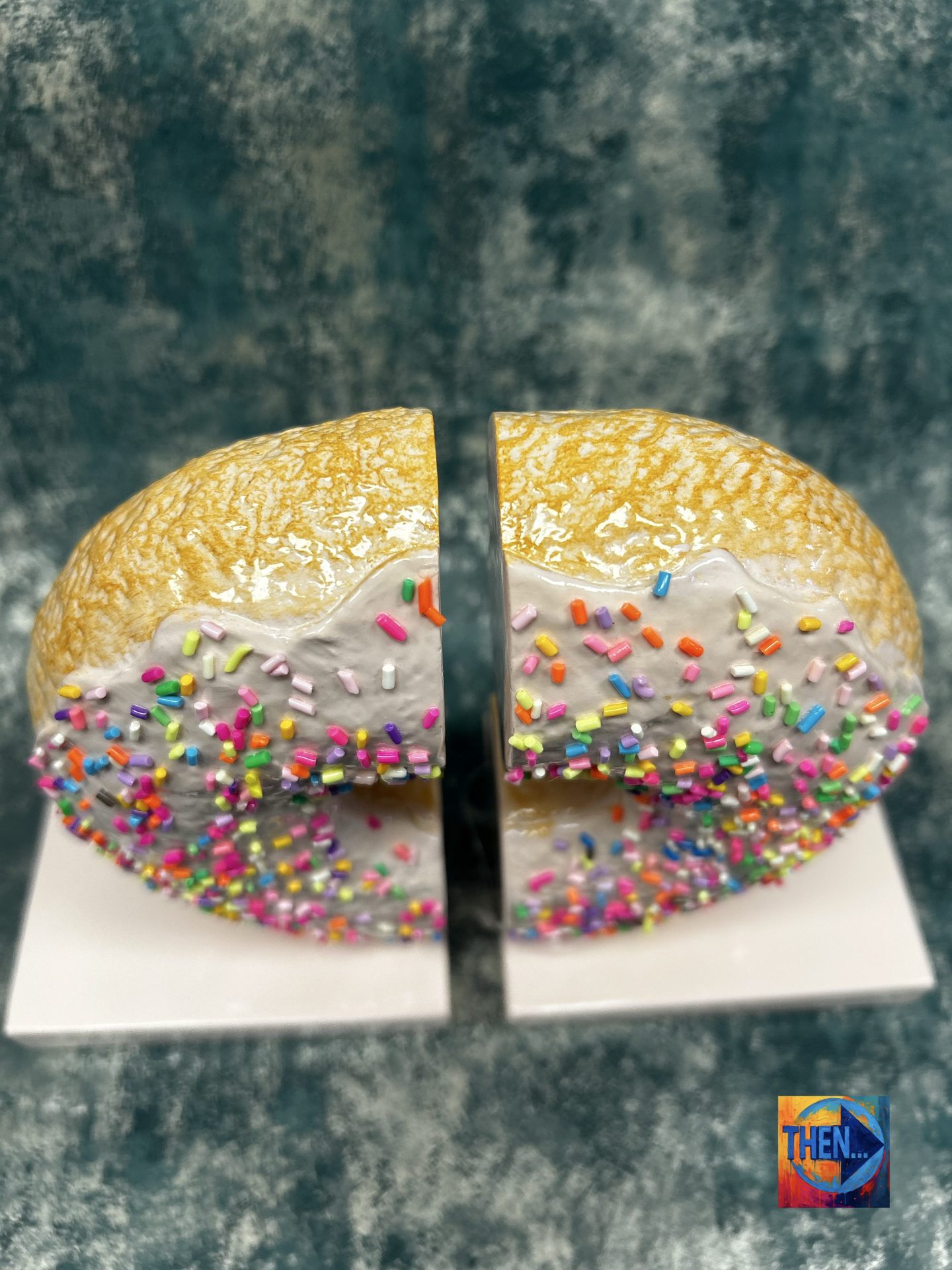 Iced Doughnut Bookends Pair - Image 3