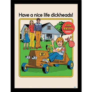 Wall Art Print Framed Steven Rhodes Have A Nice Life, 30 x 40cm