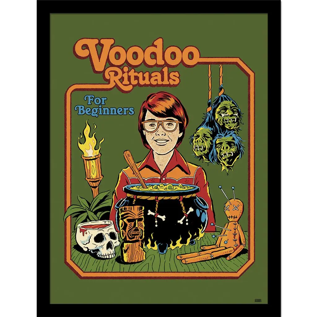 Wall Art Print Framed Steven Rhodes Voodoo Rituals, 30 x 40cm