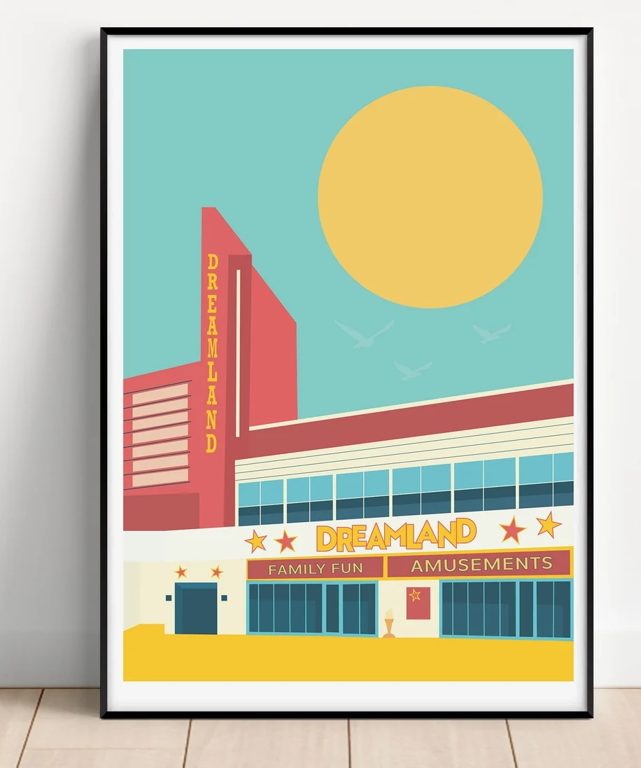 Wall Art Print, Margate Dreamland by Gail Myerscough A3