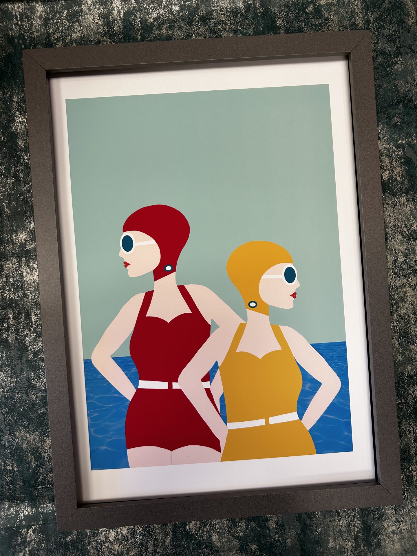 Wall Art Print, Retro Swimming Lido Style by Gail Myerscough A3 - Image 2