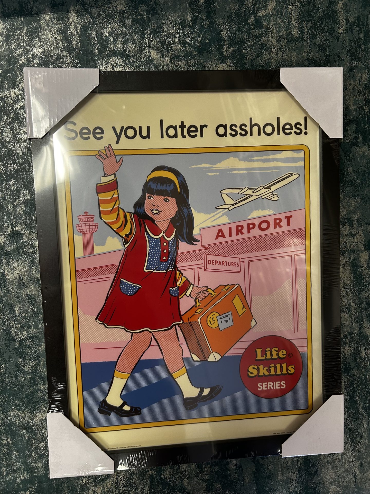 Wall Art Print Framed Steven Rhodes See You Later Assholes, 30 x 40cm - Image 2