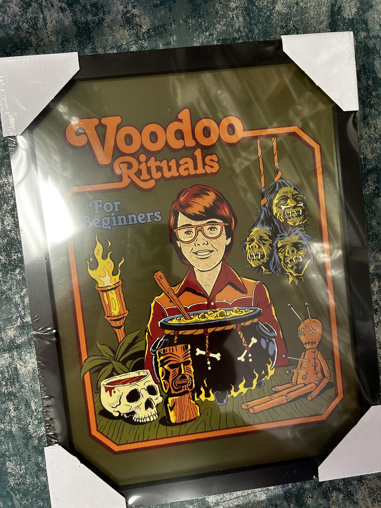 Wall Art Print Framed Steven Rhodes Voodoo Rituals, 30 x 40cm - Image 2