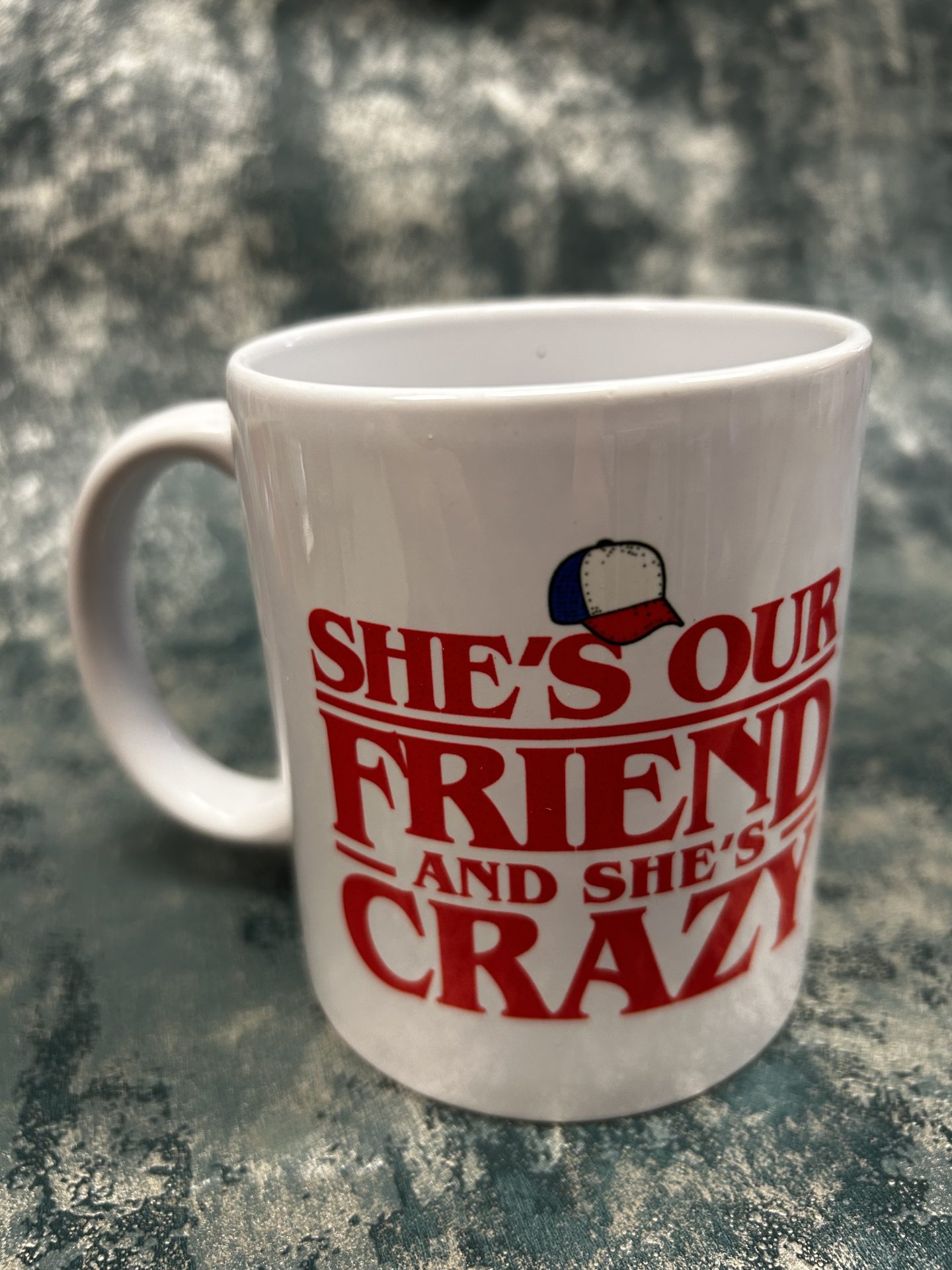 Stranger Things, She's Our Friend Ceramic Mug