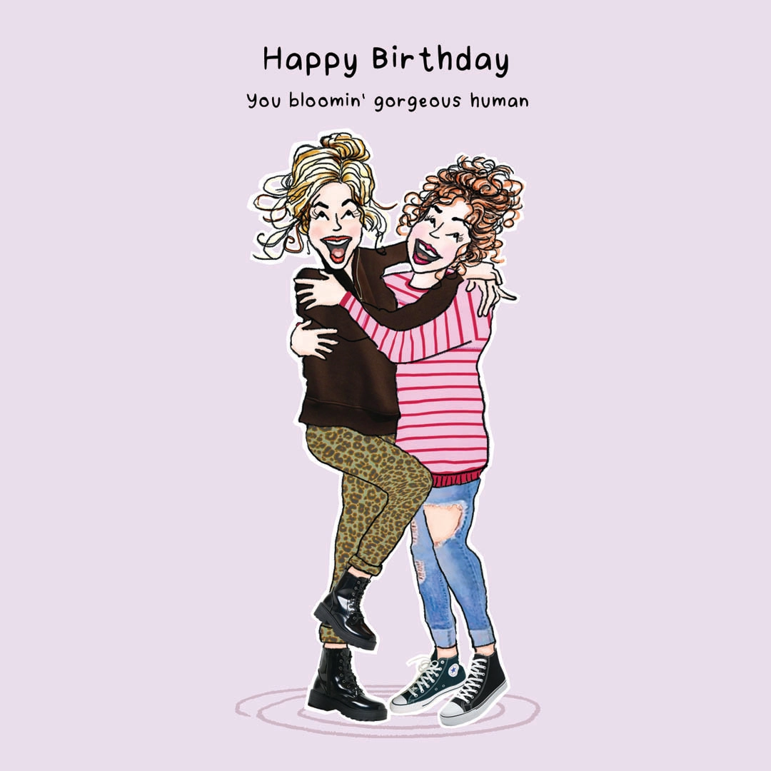 Happy Birthday You Bloomin' Gorgeous Human Card - Image 2