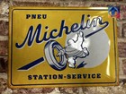 Metal Sign Embossed Large, Pneu Michelin Station Service