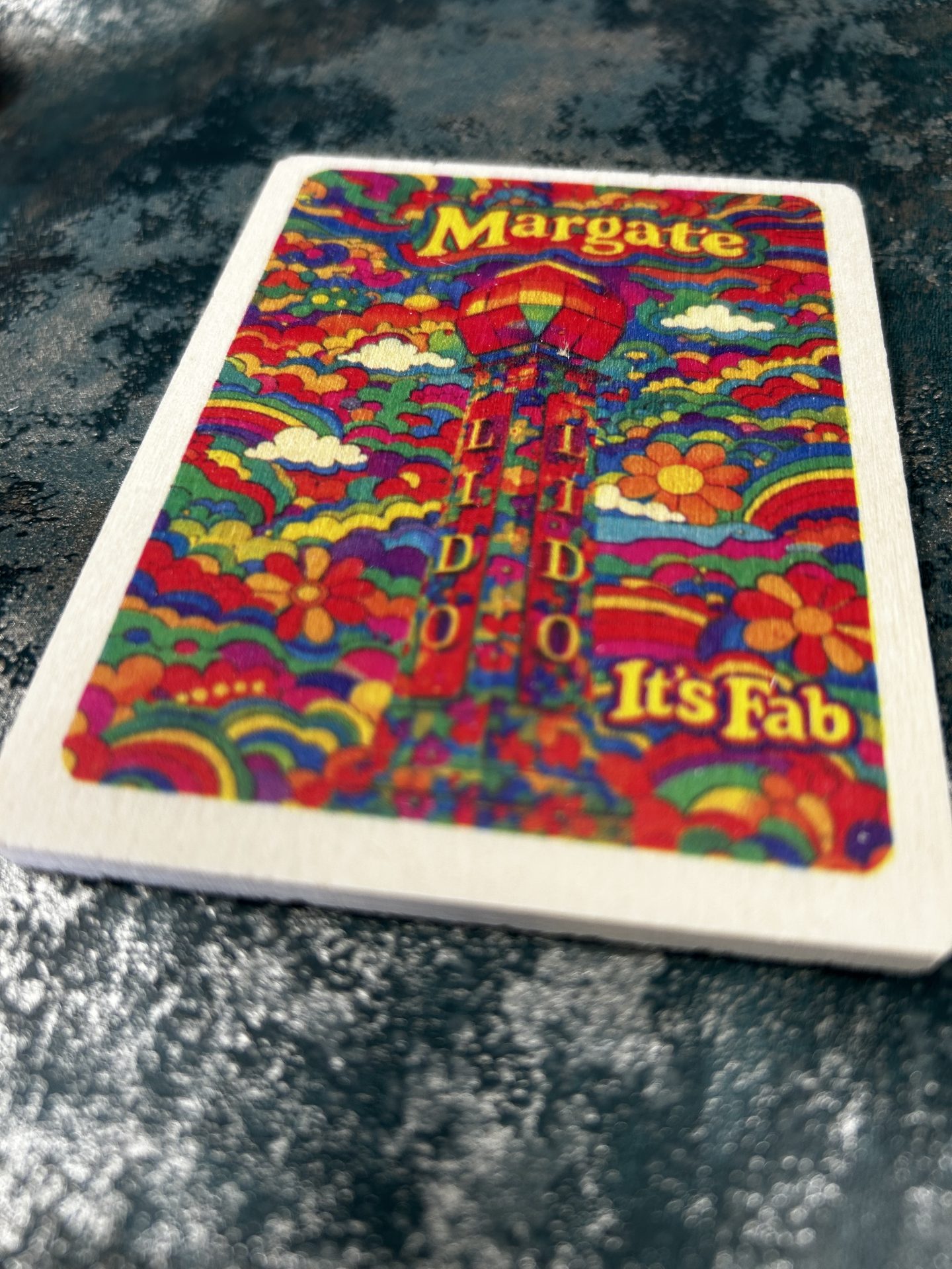 Fridge Magnet Wooden Margate It's Fab Lido - Image 3