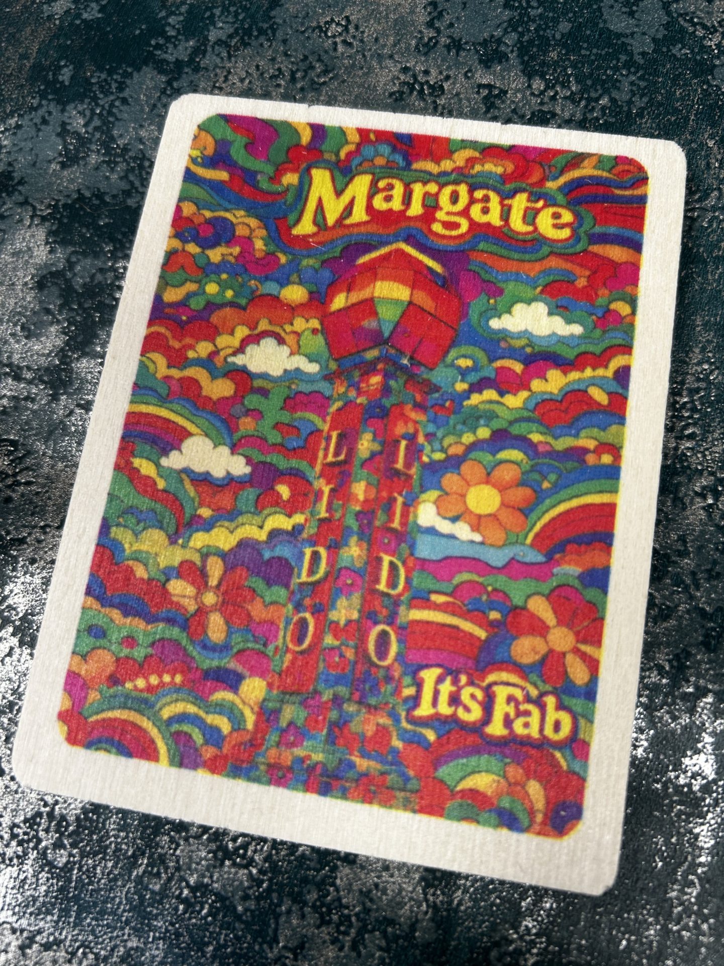 Fridge Magnet Wooden Margate It's Fab Lido